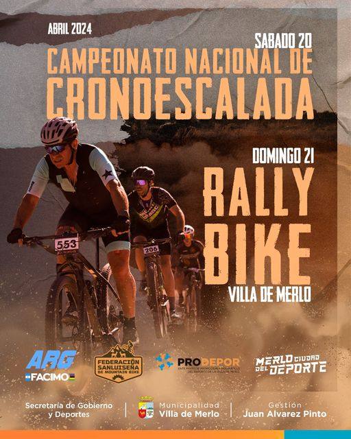 Merlo se prepara para recibir la emoción del Rally Bike y el Campeonato Nacional de Cronoescalada