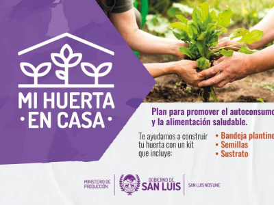 Presentaron “Mi Huerta en Casa”, un plan para fomentar el autoconsumo familiar